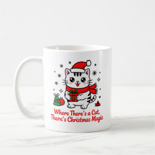 Taza De Café Gato Mágico de Navidad - Regalos Temáticos de Masc