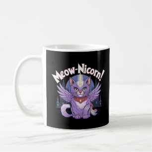Taza De Café Gato mágico Unicornio regalo de fantasía - Meow-Ni