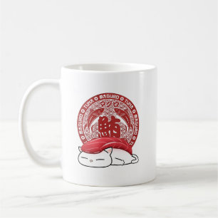 Taza De Café Gato Maguro Tuna Sushi