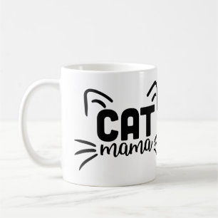 Taza De Café Gato Mamá Con Whiskers