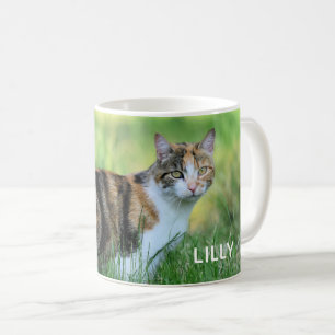 Taza De Café Gato marrón y blanco