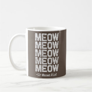 Taza De Café Gato Maúlla Señor Maúlla Mucho Gatito Dueño de Gat