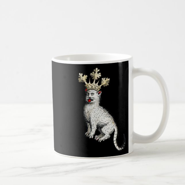 Taza De Café Gato medieval Rey Antiguo Edad Media Alemania (Derecha)