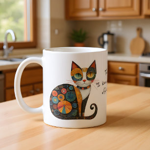 Taza De Café Gato: Mi Cara de "Tiré Algo de la Mesa" 