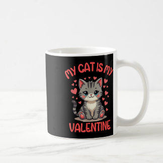 Taza De Café Gato, Mi Gato Es Mi Valentín, Soltero Para Valen