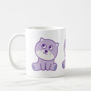 Taza De Café gato mirando al cielo