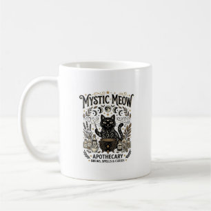 Taza De Café Gato Místico Maullido Bruja Mística Farmacéutica G