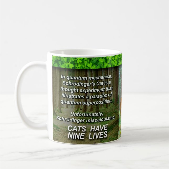 Taza De Café Gato Mug de Schrodinger (Izquierda)