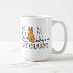 Taza De Café Gato Naranja loco Tabby Gats