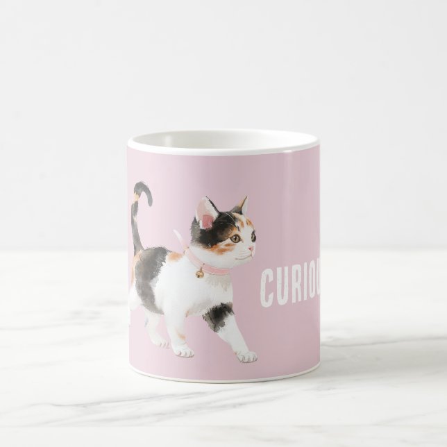 Taza De Café Gato Naranja Negro Blanco (Centro)