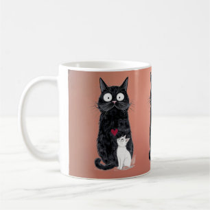 Taza De Café gato negro 