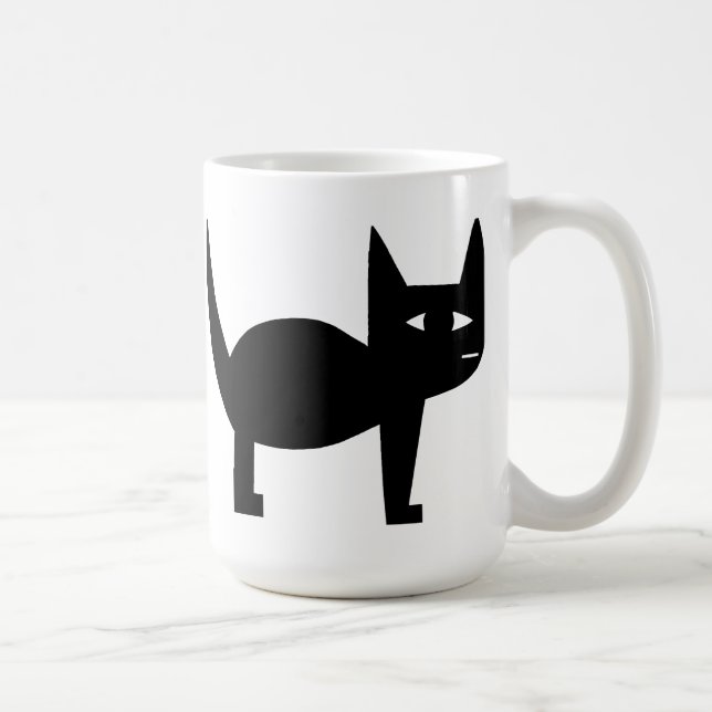 Taza De Café Gato negro (Derecha)