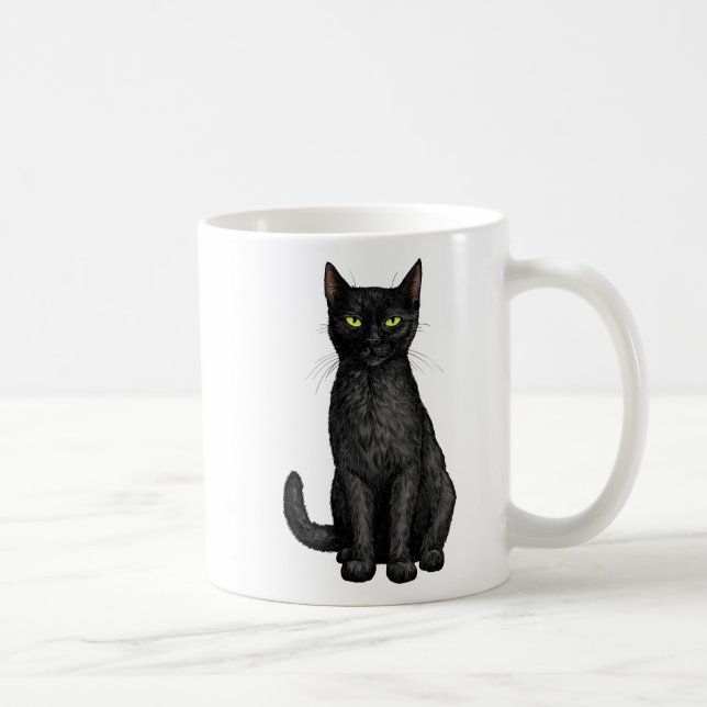 Taza De Café Gato negro (Derecha)
