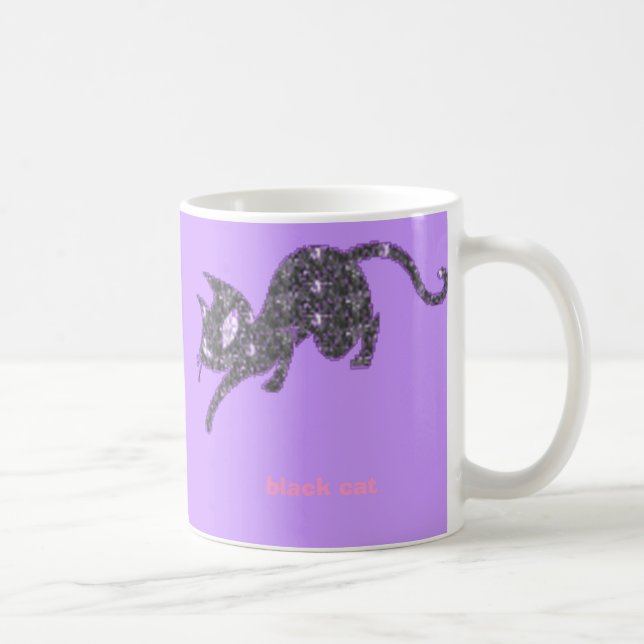 Taza De Café Gato-Negro, (Derecha)