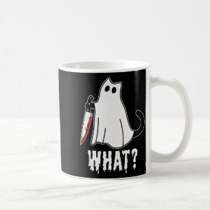 Taza De Café Gato Negro Asesino Divertido Con Cuchillo Ja