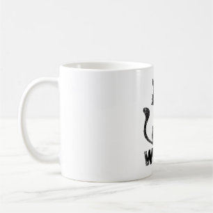 Taza De Café Gato Negro Asesino Divertido ¿Qué Con Cuchillo Hal