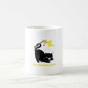 Taza De Café Gato negro asistente - Abra Kadabra Spell