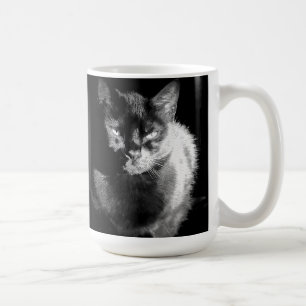 Taza De Café Gato negro brillante