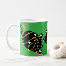 Taza De Café Gato negro de Navidad