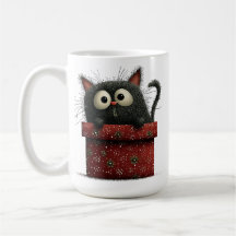 GATO NEGRO DE NAVIDAD LINDOS Y RARO