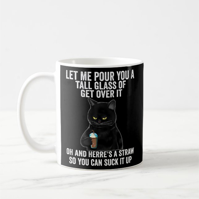 Taza De Café Gato Negro Déjame Que Te Lleve Una Gran Vez. (Izquierda)