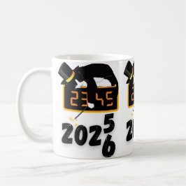 Taza De Café Gato negro feliz año nuevo