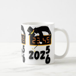 Taza De Café Gato negro feliz año nuevo