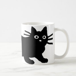 Taza De Café Gato negro | Guay Mascota Kitty | Lover de animale