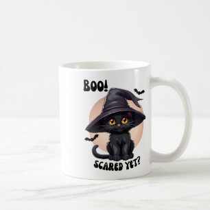 Taza De Café Gato negro Halloween lindo sabor negro gatito negr