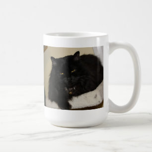 Taza De Café Gato negro hermoso