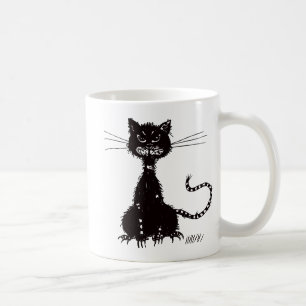 Taza De Café Gato negro malvado