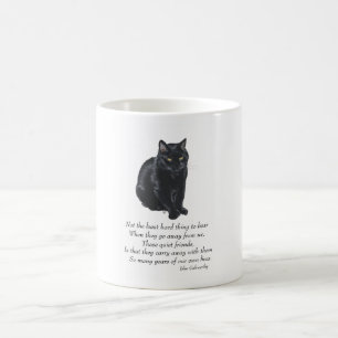 Taza De Café Gato Negro Puente Arcoíris