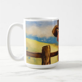 Taza De Café Gato papá pintado con acuarela