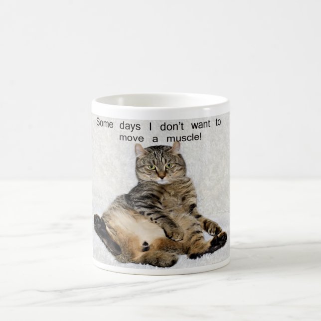 Taza De Café Gato perezoso del día (Centro)