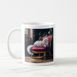 Taza De Café Gato persa blanco