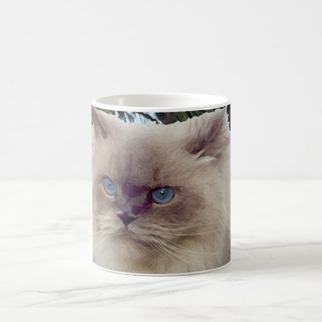 Taza De Café Gato persa del Himalaya (Centro)