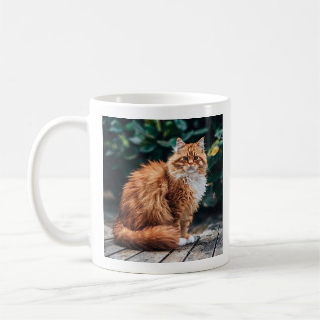 Taza De Café Gato persa naranja (Izquierda)