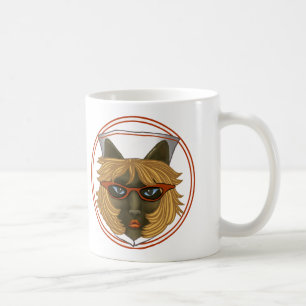 Taza De Café Gato personalizado Enfermera Mug