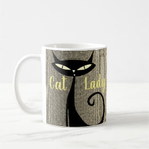 Taza De Café Gato Personalizado sofisticado para el amante del 