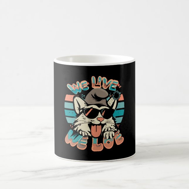 Taza De Café Gato pitufo - Vivimos Amamos  (Centro)