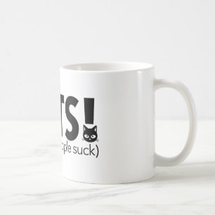 Taza De Café Gato porque la gente chupa