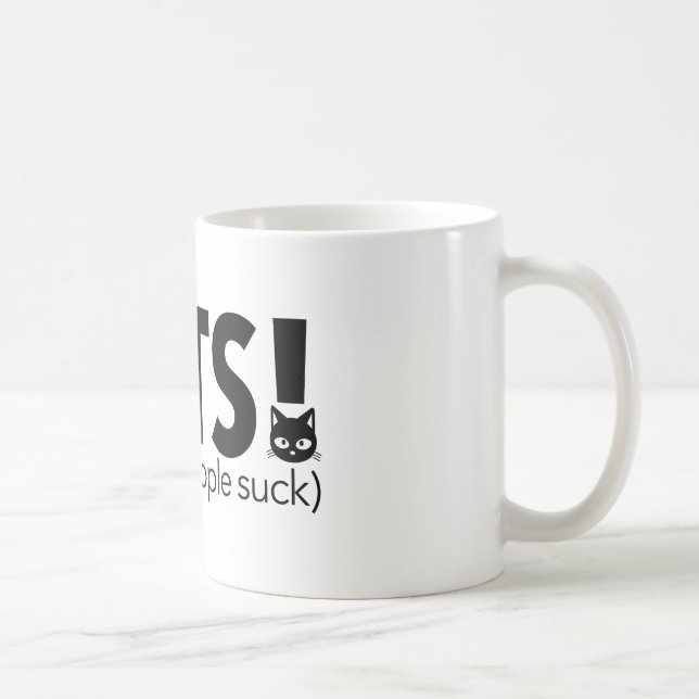 Taza De Café Gato porque la gente chupa (Derecha)