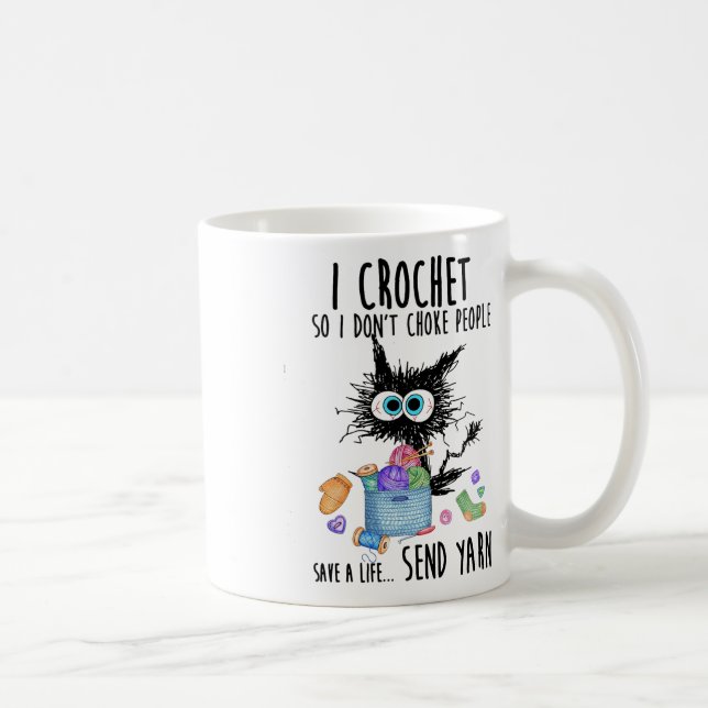 Taza De Café Gato que cruzo para no asfixiar a la gente y salva (Derecha)