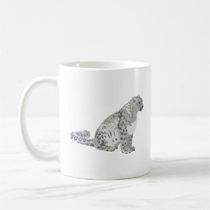 Taza De Café Gato salvaje del leopardo de la nieve