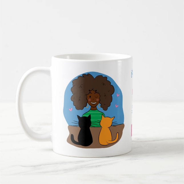 Taza De Café Gato salvaje Lady Mug (Izquierda)