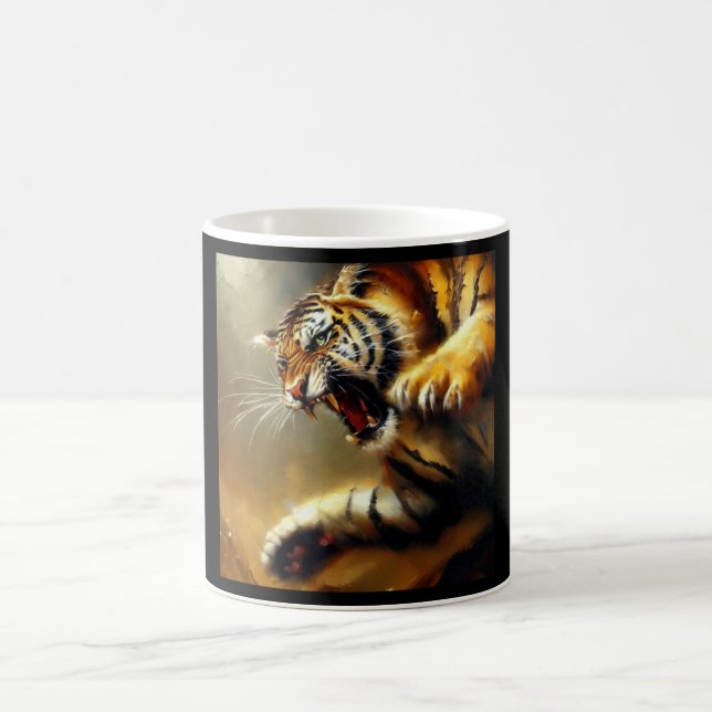 Taza De Café Gato salvaje tigre (12) (Centro)