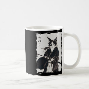 Taza De Café Gato samurai vintage Ukiyo E Guay Gato guerrero Ja