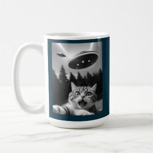 Taza De Café Gato Selfie OVNI Mug Funny Coffee Mug