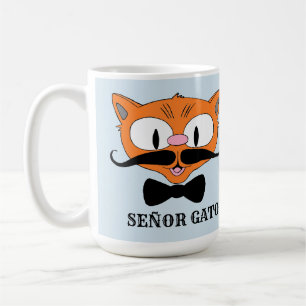 Taza De Café GATO SEÑOR Gato Bigote Gato
