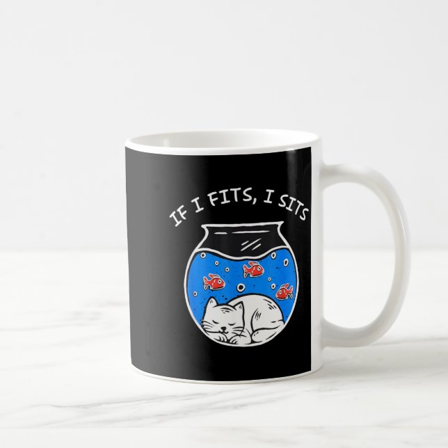 Taza De Café Gato Si Cabe Me Siento (Derecha)